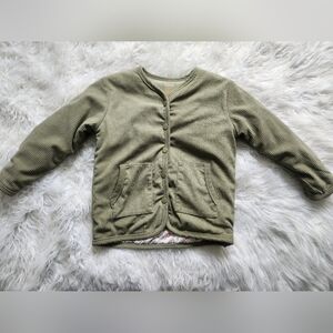 Green Cord Mushroom Linned Jacket 5/6